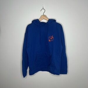 Harry Styles Harrys House Hoodie Mens Large Blue Album Tracklist Sweatshirt